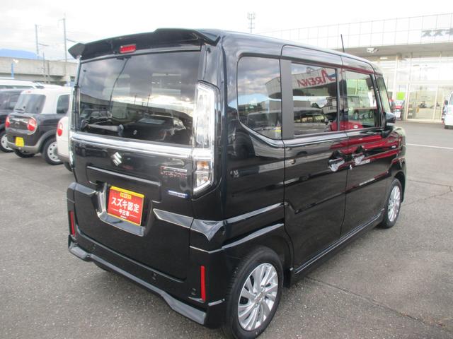 スペーシアカスタム カスタム　ＨＹＢＲＩＤ　ＧＳ　４ＷＤ　衝突被害軽減ブレーキ　純正ナビ　プッシュスタート　シートヒーター　オートエアコン　４ＷＤ　衝突被害軽減システム　アイドリングストップ　横滑り防止機能　衝突安全ボディ　盗難防止システム（5枚目）