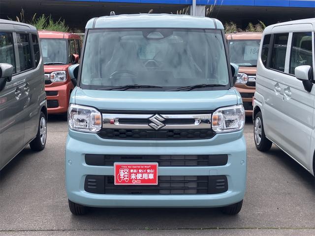 スペーシア ハイブリッドＧ　届け出済み未使用車　両側スライドドア　クリアランスソナー　レーンアシスト　衝突被害軽減システム　ＬＥＤヘッドランプ　スマートキー　アイドリングストップ　電動格納ミラー　シートヒーター　ベンチシート（12枚目）
