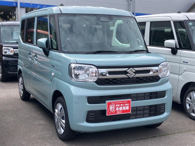 スペーシア ハイブリッドＧ　届け出済み未使用車　両側スライドドア　クリアランスソナー　レーンアシスト　衝突被害軽減システム　ＬＥＤヘッドランプ　スマートキー　アイドリングストップ　電動格納ミラー　シートヒーター　ベンチシート（13枚目）