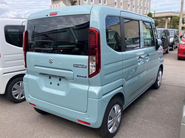 スペーシア ハイブリッドＧ　届け出済み未使用車　両側スライドドア　クリアランスソナー　レーンアシスト　衝突被害軽減システム　ＬＥＤヘッドランプ　スマートキー　アイドリングストップ　電動格納ミラー　シートヒーター　ベンチシート（15枚目）