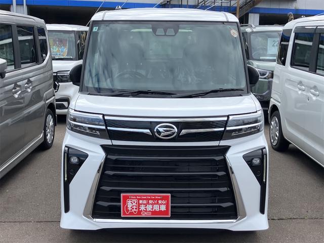 タント Ｘ　４ＷＤ　届け出済み未使用車　両側電動スライドドア　クリアランスソナー　レーンアシスト　衝突被害軽減システム　オートライト　ＬＥＤヘッドランプ　スマートキー　アイドリングストップ　電動格納ミラー（2枚目）
