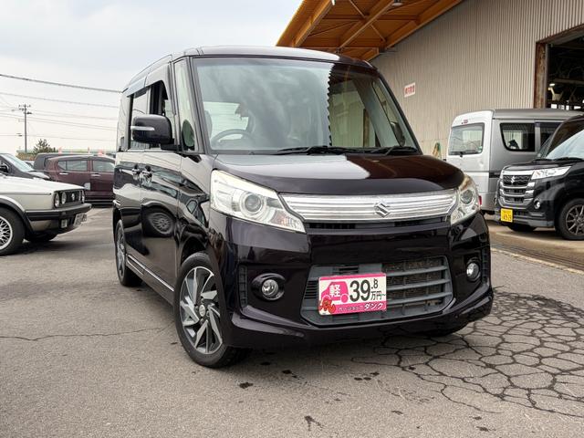 スペーシアカスタム ＴＳ　２年保証　４ＷＤ　ＣＶＴ　ターボ　ナビ　両側電動スライドドア　フォグランプ　シートヒーター　スペアキー　プッシュスタート（2枚目）