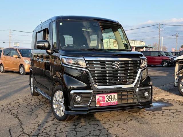 スペーシアカスタム ハイブリッドＧＳ　２年保証　４ＷＤ　ＣＶＴ　ナビ　フォグランプ　シートヒーター　エンジンスターター　スペアキー　プッシュスタート（3枚目）