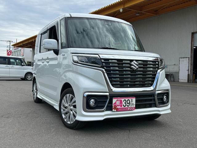 スペーシアカスタム ハイブリッドＧＳ　２年保証　４ＷＤ　ＣＶＴ　ステアリングリモコン　片側電動スライドドア　フォグランプ　エンジンスターター　プッシュスタート（3枚目）