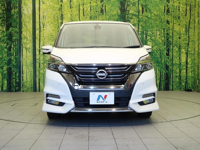 ハイウェイスターG 純正9型ナビ 両側電動 後席モニター Bluetooth接続 衝突被害軽減 プロパイロット ハンズフリー ダブルエアコン LEDヘッド 純正16AW スマートキー プッシュスタート ステリモ 記録簿(17枚目)