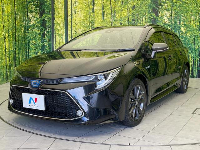 カローラツーリング ハイブリッド ダブルバイビー 9型ディスプレイオーディオ バックカメラ セーフティセンス レーダークルーズ 禁煙車 ハーフレザーシート コーナーセンサー スマートキー LEDヘッド ETC オートハイビーム 純正17インチアルミ(24枚目)