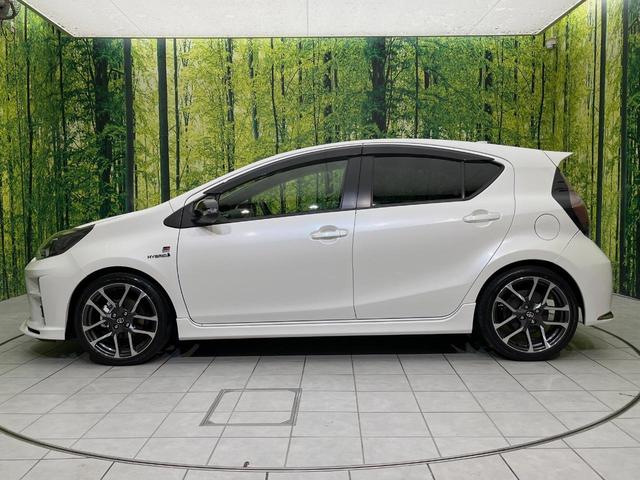 アクア G GRスポーツ・17インチパッケージ ナビ バックカメラ 寒冷地仕様 プリクラッシュセーフティ 禁煙車 ハーフレザーシート スマートキー LEDヘッド クルコン オートハイビーム オートライト オートエアコン 純正17インチアルミ(26枚目)