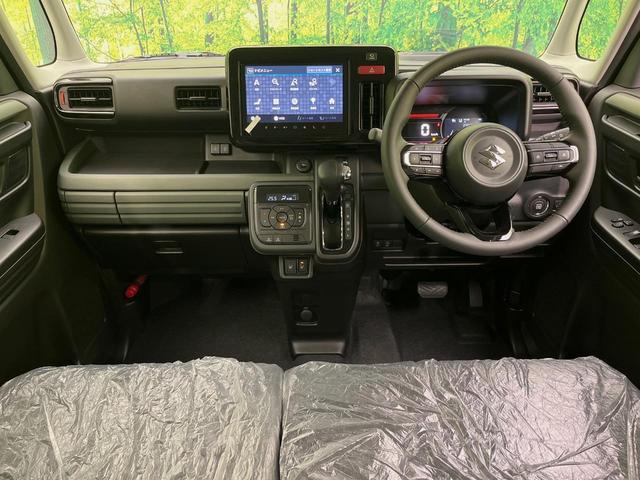 スペーシアギア ハイブリッドＸＺ　届出済未使用　両側電動ドア　純正９型ナビ　全周囲カメラ　セーフティサポート　レーダークルーズ　２トーンカラー　シートヒーター　スマートキー　ＬＥＤヘッド　純正１４インチＡＷ　オートハイビーム　フルセグ（2枚目）