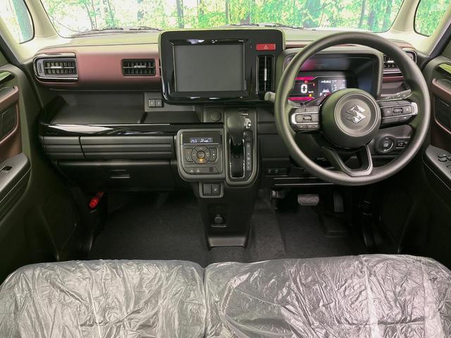 スペーシアカスタム ハイブリッドＧＳ　届出済未使用車　電動スライドドア　セーフティサポート　レーダークルーズ　シートヒーター　スマートキー　ＬＥＤヘッド　オートハイビーム　車線逸脱警報　誤発進抑制機能　発進お知らせ機能　オートライト（2枚目）