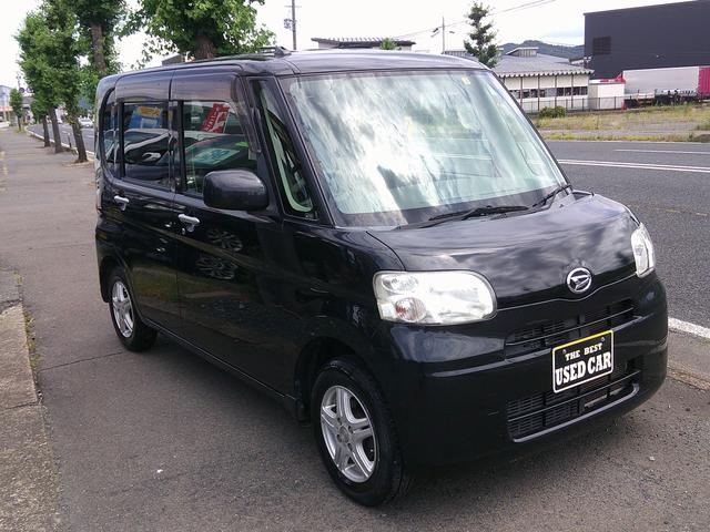 タント L 4WD 純正ブラック ABS キーレスキー 修復歴無し 社外14インチアルミホイール 社外ナビ CD(2枚目)
