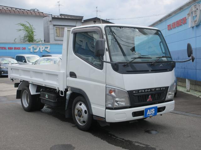 全低床　ダンプ　最大積載量２０００ｋｇ　２ｔ　ワンオーナー車　３ペダル　極東製ダンプ　荷台支柱有三方開　荷台再塗装仕上済　荷台床鉄板張仕様　点検整備記録簿多年数分有　荷台内寸長さ２０９ｃｍ・幅１５８ｃｍ・高さ２２ｃｍ(3枚目)