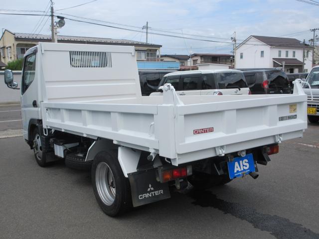 三菱 キャンター 全低床 ダンプ 最大積載量２０００ｋｇ ２ｔ ワンオーナー車 ３ペダル 極東製ダンプ 225.0万円 平成18年(2006年)  青森県 中古車