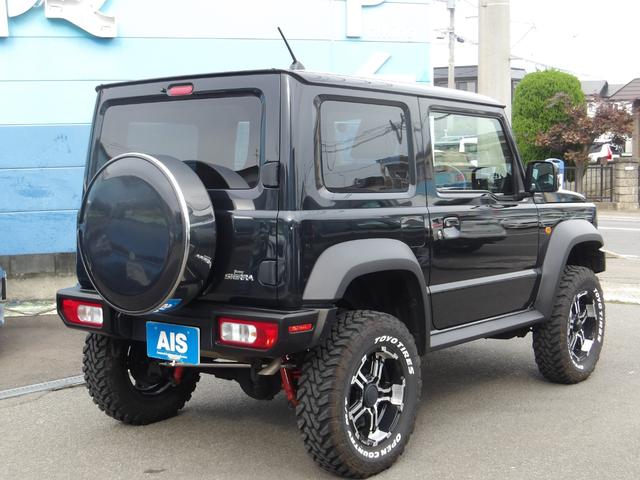 ジムニーシエラ ＪＣ　４ＷＤ　衝突被害軽減装置　リフトアップ仕様　社外アルミホイール＆ホワイトレターマッドタイヤ　前後ショートバンパー　社外フロントグリル　社外１０インチディスプレイオーディオ　ホイール組スタッドレス有（12枚目）