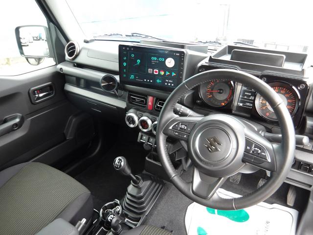 ジムニーシエラ ＪＣ　４ＷＤ　衝突被害軽減装置　リフトアップ仕様　社外アルミホイール＆ホワイトレターマッドタイヤ　前後ショートバンパー　社外フロントグリル　社外１０インチディスプレイオーディオ　ホイール組スタッドレス有（15枚目）