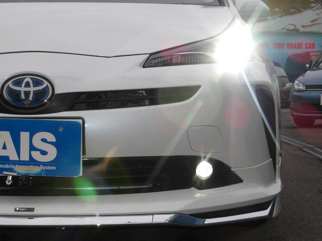 プリウス S 4WD モデリスタフルエアロ 寒冷地仕様 トヨタセーフティセンス 社外SDナビ バックモニター 地デジTV Bluetooth&USBオーディオ エンジンスターター ホイール組スタッドレス有(7枚目)