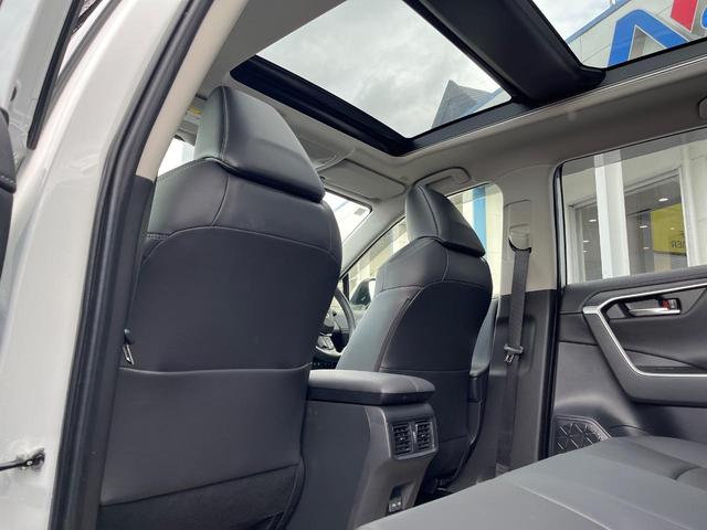 RAV4 ハイブリッドG 4WD サンルーフ 衝突被害軽減システム 禁煙車 10.5型ディスプレイオーディオ ハーフレザーシート バックカメラ サイドカメラ レーダークルーズ 前席シートエアコン パワーシート 電動リアゲート(46枚目)