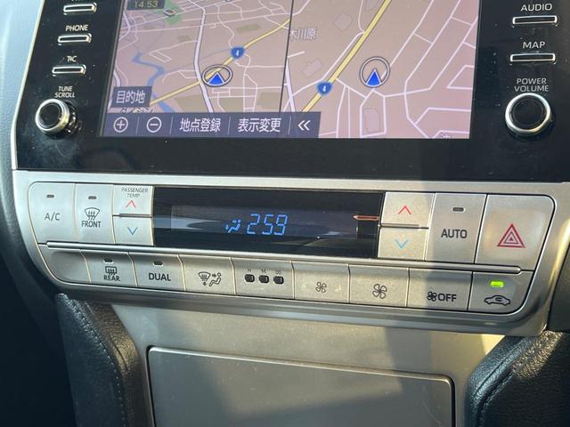 ランドクルーザープラド ＴＸ　４ＷＤ　ターボ　７人乗り　ディーゼル（軽油）９型ディスプレイオーディオ　全周囲カメラ　衝突被害軽減システム　レーダークルーズ　コーナーセンサー　ルーフレール　ＥＴＣ２．０　純正１７インチアルミ（28枚目）