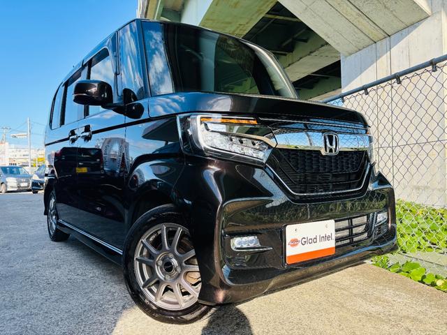 Ｎ－ＢＯＸカスタム Ｇ・Ｌターボホンダセンシング　ターボ車／純正９インチ大型ナビＴＶ／両側パワースライドドア／ＥＴＣ／クルーズコントロール／バックカメラ／衝突軽減ブレーキ／キープレーンアシスト／ハーフレザーシート／ＬＥＤヘッドライト／社外１４ＡＷ（8枚目）