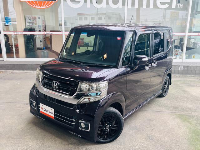 Ｎ－ＢＯＸカスタム Ｇ　ＳＳブラックスタイルパッケージ　Ｂｌｕｅｔｏｏｔｈ対応純正ナビＴＶ／両側パワースライドドア／ＥＴＣ／シートヒーター／衝突軽減ブレーキ／横滑り防止／スマートキー／オートライト／オートエアコン／ＨＩＤライト／純正１４インチアルミホイール（2枚目）