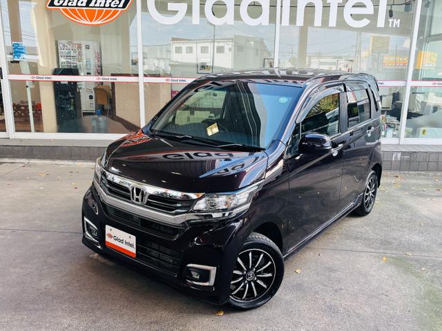 Ｎ－ＷＧＮカスタム Ｇ・Ｌパッケージ　４ＷＤ車／Ｂｌｕｅｔｏｏｔｈ対応純正ナビＴＶ／バックカメラ／ビルトインＥＴＣ／シートヒーター／ハーフレザーシート／ステアリングリモコン／ＨＩＤヘッドライト／純正１４インチアルミホイール（2枚目）