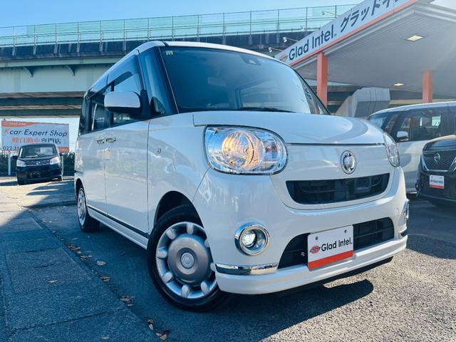 ムーヴキャンバス Ｘリミテッドメイクアップ　ＳＡＩＩ　Ｂｌｕｅｔｏｏｔｈ対応純正ナビＴＶ／全方位モニター／両側パワースライドドア／ＥＴＣ／衝突軽減ブレーキ／横滑り防止／ステアリングリモコン／ＬＥＤフォグランプ／純正ホイールキャップ（6枚目）