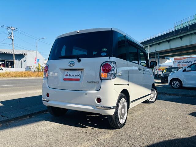 ムーヴキャンバス Ｘリミテッドメイクアップ　ＳＡＩＩ　Ｂｌｕｅｔｏｏｔｈ対応純正ナビＴＶ／全方位モニター／両側パワースライドドア／ＥＴＣ／衝突軽減ブレーキ／横滑り防止／ステアリングリモコン／ＬＥＤフォグランプ／純正ホイールキャップ（10枚目）