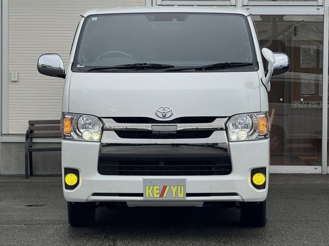 レジアスエースバン スーパーGL ダークプライムII 禁煙車 4WD【ベットキット】社外ナビ フルセグTV BLUETOOTH バックカメラ ハーフレザーシート LEDヘッドライト フォグ オートマチックハイビーム 取説 ETC 衝突軽減 レーンアシスト(14枚目)