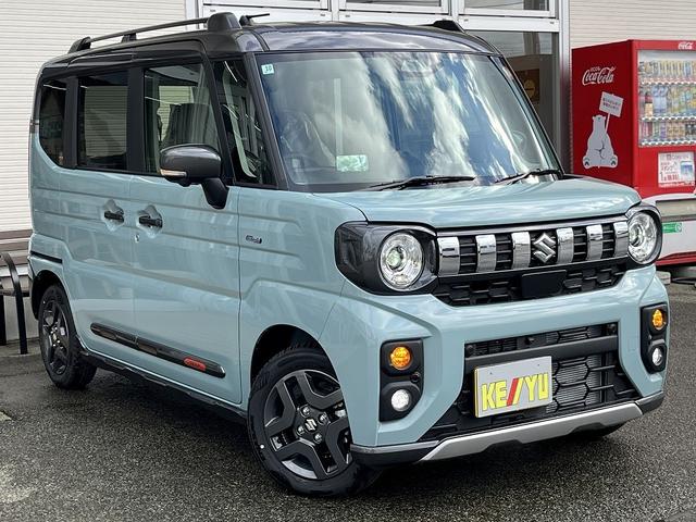 スペーシアギア ハイブリッドＸＺ　ターボ　届出済未使用車　４ＷＤ　スズキコネクトナビ【アラウンドビューモニター】両側電動スライドドア　ルーフレール　レーダークルコン　衝突軽減サポート　レーンアシスト　コーナーセンサー　ステアヒーター（14枚目）