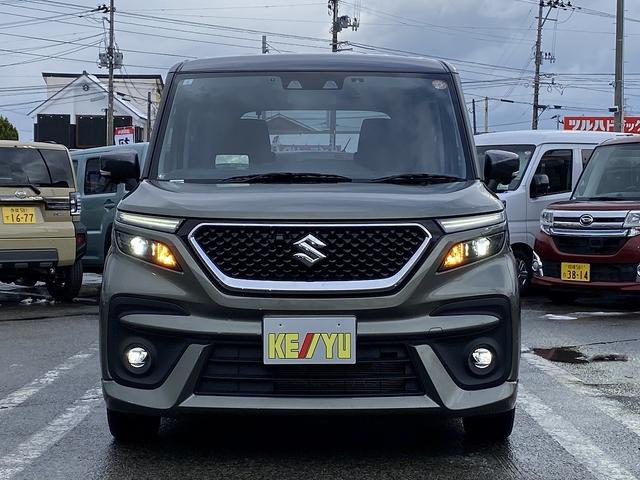 ソリオバンディット ハイブリッドMV 禁煙車 4WD 純正9インチナビ アラウンドビューモニター レーダークルーズコントロール 衝突軽減サポート レーンアシスト コーナーセンサー ドライブレコーダー 両側電動スライドドア シートヒーター(13枚目)