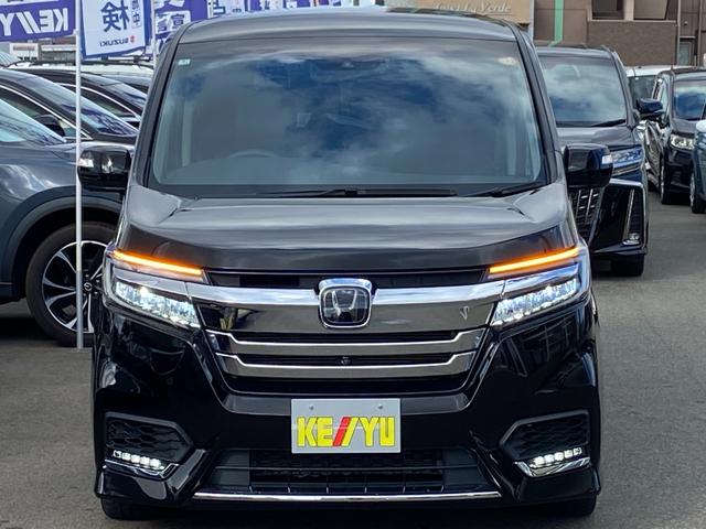 ステップワゴンスパーダ スパーダハイブリッド　Ｇ・ＥＸ　ホンダセンシング　禁煙車　衝突被害軽減装置　レーンアシスト　レーダークルーズコントロール　両側電動スライドドア　後席モニター　全方位モニター　純正９インチナビ【ＣＤ　ＤＶＤ　フルセグＴＶ　Ｂｌｕｅｔｏｏｔｈ】　ＥＴＣ（9枚目）