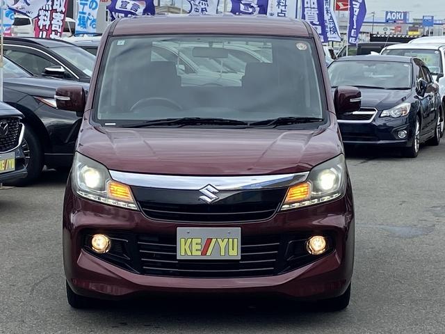 ソリオ バンディット 禁煙車 4WD 両側電動スライドドア ETC エンジンスターター シートヒーター 社外ナビ【CD DVD TV USB AUX】 バックカメラ ステアリングリモコン 純正15インチアルミホイール HIDヘッドライト&フォグランプ&オートライト(9枚目)