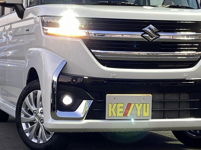 スペーシアカスタム ハイブリッドGS 届け出済み未使用車 新品ナビ取り付け 両側スライドドア/助手席側電動 フロント両席シートヒーター コーナーセンサー レーダークルーズコントロール レーンアシスト オートLEDライト&オートハイビーム 【CD DVD フルセグTV】(10枚目)