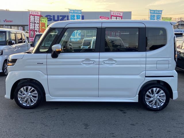 スペーシアカスタム ハイブリッドGS 届け出済み未使用車 新品ナビ取り付け 両側スライドドア/助手席側電動 フロント両席シートヒーター コーナーセンサー レーダークルーズコントロール レーンアシスト オートLEDライト&オートハイビーム 【CD DVD フルセグTV】(17枚目)