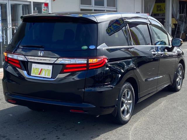 オデッセイ G 禁煙車 4WD 両側電動スライドドア ビルトインETC 衝突被害軽減装置 クルーズコントロール 純正ナビ【CD DVD Bluetooth】 LEDヘッドライト&オートライト&フォグランプ バックカメラ 横滑り防止装置 ステアリングリモコン スマートキー(3枚目)