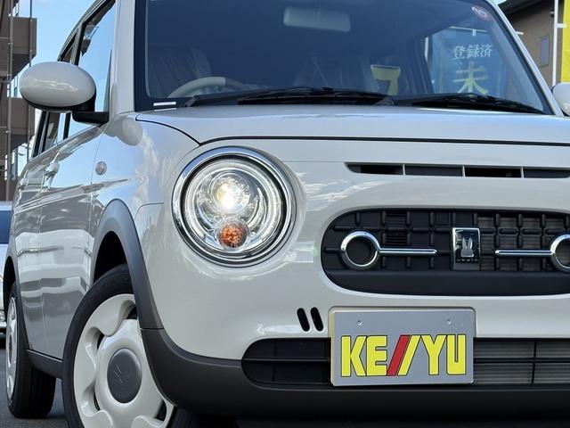 アルトラパンLC L 届け出済み未使用車 レーンアシスト コーナーセンサー バックアイカメラ付きディスプレイオーディオ【USB Bluetooth】 ハーフレザーシート&シートヒーター 衝突被害軽減装置 横滑り防止装置 ステアリングリモコン アイドリングストップ 保証書(6枚目)