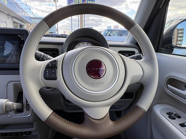 アルトラパンLC L 届け出済み未使用車 レーンアシスト コーナーセンサー バックアイカメラ付きディスプレイオーディオ【USB Bluetooth】 ハーフレザーシート&シートヒーター 衝突被害軽減装置 横滑り防止装置 ステアリングリモコン アイドリングストップ 保証書(16枚目)