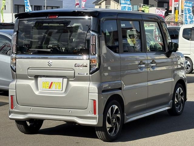 スペーシアカスタム ハイブリッドXSターボ 届け出済み未使用車 コーナーセンサー 全方位カメラ付き9インチディスプレイオーディオ【フルセグTV Bluetooth】 ハーフレザーシート&シートヒーター レーンアシスト レーダークルーズコントロール ステアリングヒーター 保証書(4枚目)