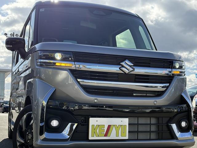 スペーシアカスタム ハイブリッドXSターボ 届け出済み未使用車 コーナーセンサー 全方位カメラ付き9インチディスプレイオーディオ【フルセグTV Bluetooth】 ハーフレザーシート&シートヒーター レーンアシスト レーダークルーズコントロール ステアリングヒーター 保証書(8枚目)