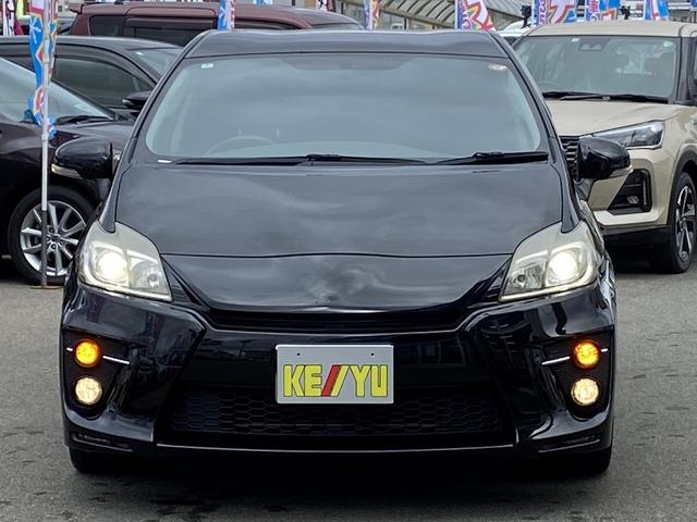 プリウス Sツーリングセレクション・G’s 禁煙車 横滑り防止装置 アルパイン製9インチナビ【CD DVD フルセグTV Bluetooth】 バックカメラ HIDヘッドライト&オートライト&フォグランプ ビルトインETC ステアリングリモコン スマートキー&スペア(9枚目)