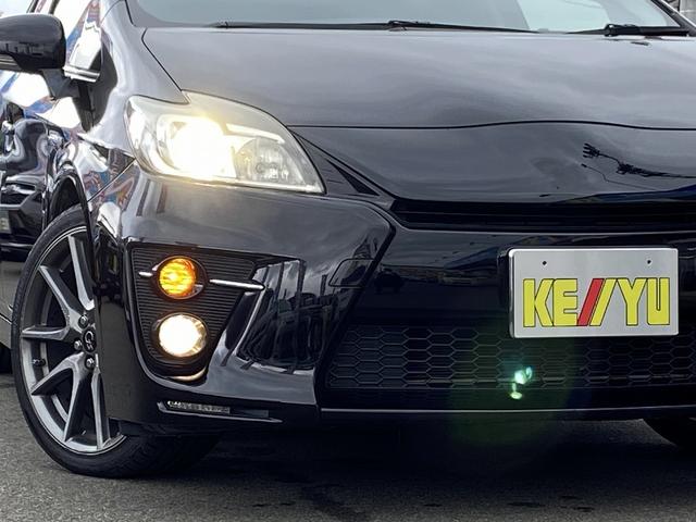 プリウス Sツーリングセレクション・G’s 禁煙車 横滑り防止装置 アルパイン製9インチナビ【CD DVD フルセグTV Bluetooth】 バックカメラ HIDヘッドライト&オートライト&フォグランプ ビルトインETC ステアリングリモコン スマートキー&スペア(51枚目)