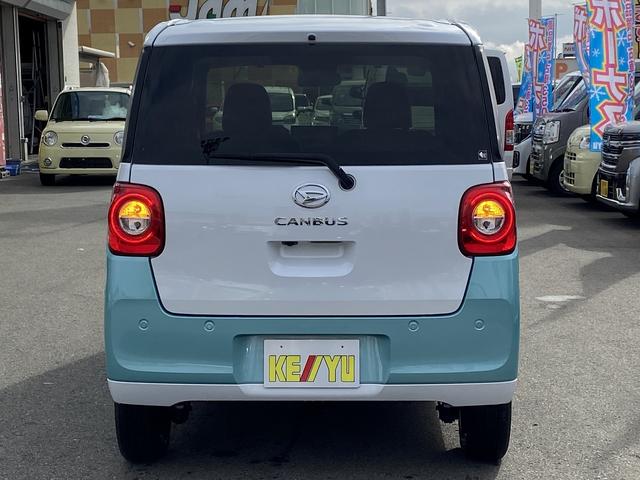 ムーヴキャンバス ストライプスＧ　禁煙車　４ＷＤ　両側電動スライドドア　衝突被害軽減装置　レーンアシスト　コーナーセンサー　９インチディスプレイオーディオ【フルセグＴＶ　Ｂｌｕｅｔｏｏｔｈ　ＵＳＢ】バックカメラ　シートヒーター　スペアキー　オートブレーキホールド　ＴＲＣ（12枚目）