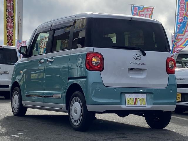 ムーヴキャンバス ストライプスＧ　禁煙車　４ＷＤ　両側電動スライドドア　衝突被害軽減装置　レーンアシスト　コーナーセンサー　９インチディスプレイオーディオ【フルセグＴＶ　Ｂｌｕｅｔｏｏｔｈ　ＵＳＢ】バックカメラ　シートヒーター　スペアキー　オートブレーキホールド　ＴＲＣ（13枚目）