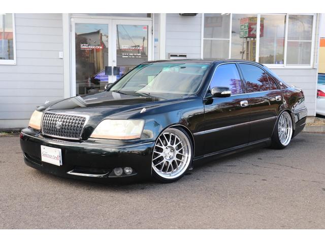 クラウンマジェスタ ４．０Ｃタイプ　エアサスコントローラー　ＳＳＲ１９インチアルミ　社外エアロ　キーレス（2枚目）