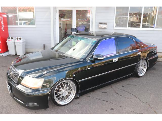 クラウンマジェスタ ４．０Ｃタイプ　エアサスコントローラー　ＳＳＲ１９インチアルミ　社外エアロ　キーレス（9枚目）