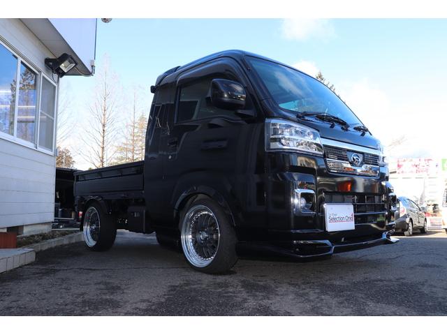 ハイゼットトラック エクストラ エクストラ 4WD エアコン パワステ 車高調 16インチアルミ エアロ付 ナビ Bカメラ ETC シートカバー(7枚目)