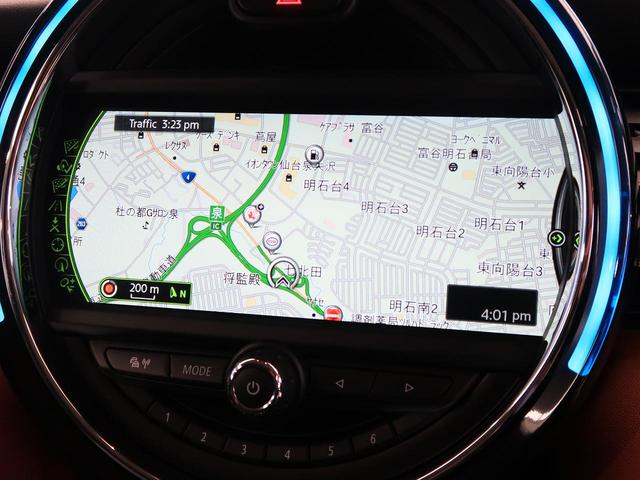 クーパーSD セブン 特別仕様車 チェック柄入りハーフレザーシート 純正17インチAW 純正HDDナビ レインセンサー オートライト LEDヘッドライト コンフォートアクセス エキサイトメントPKG ライトPKG 禁煙車(6枚目)