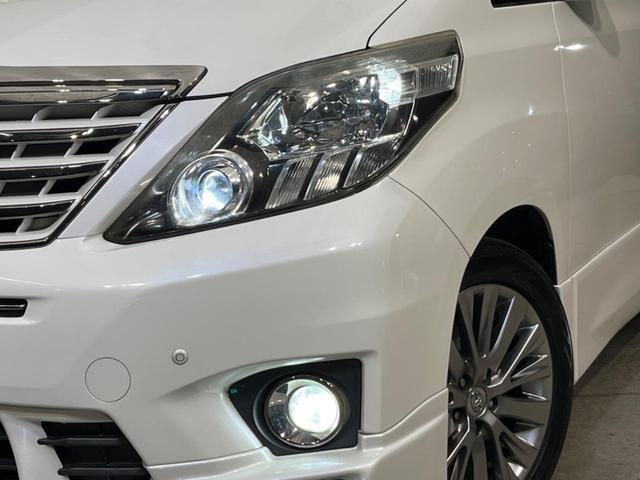 アルファード 240S タイプゴールドII 両側電動ドア SDナビ 後席モニター バックカメラ サンルーフ HIDヘッド ハーフレザーシート コーナーセンサー スマートキー ETC クルコン オートライト デュアルエアコン 純正18インチアルミ(13枚目)