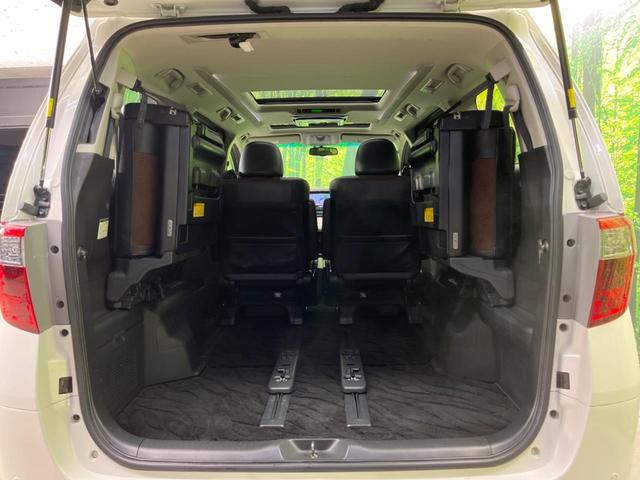 アルファード 240S タイプゴールドII 両側電動ドア SDナビ 後席モニター バックカメラ サンルーフ HIDヘッド ハーフレザーシート コーナーセンサー スマートキー ETC クルコン オートライト デュアルエアコン 純正18インチアルミ(32枚目)