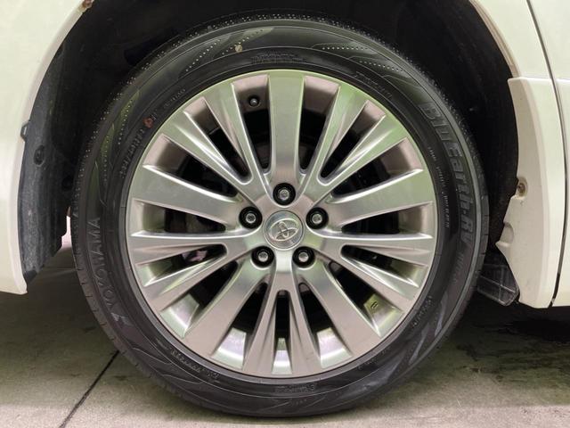 アルファード 240S タイプゴールドII 両側電動ドア SDナビ 後席モニター バックカメラ サンルーフ HIDヘッド ハーフレザーシート コーナーセンサー スマートキー ETC クルコン オートライト デュアルエアコン 純正18インチアルミ(65枚目)