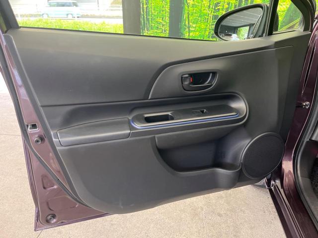 アクア S 純正SDナビ バックカメラ スマートキー LEDヘッド オートライト オートエアコン Bluetooth CD DVD再生 フルセグ LEDフォグ パワーウィンドウ 電動格納ドアミラー(25枚目)